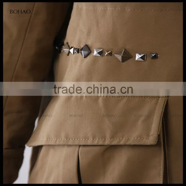 Trade Assurance New Latest Lamb Fur Coat With Raccoon Collar and Sleeves photo-6
