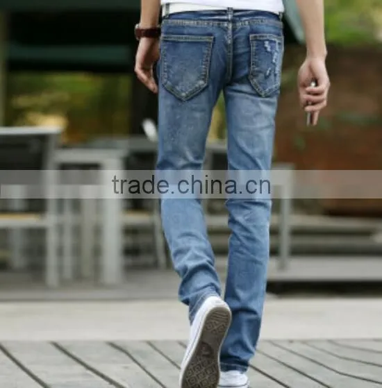 European Casual Straight Slim Fit Jeans for Men, Plus Size Men Jeans photo-2