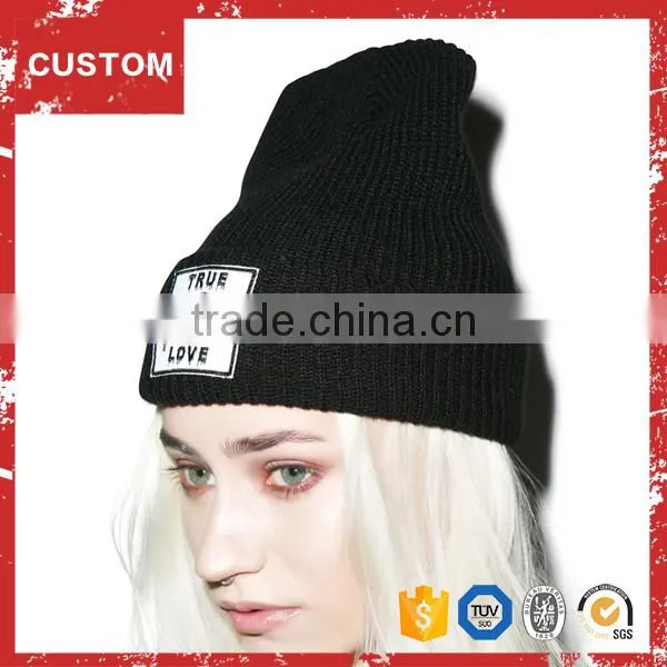 Custom 100% Acrylic Knit Beanie Hat , Knit Beanie photo-2