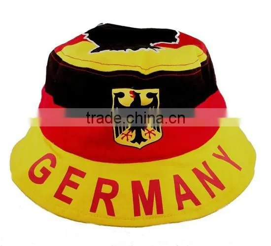 Wholesale 100% Cotton Print Pattern American Flag Bucket Hat photo-4