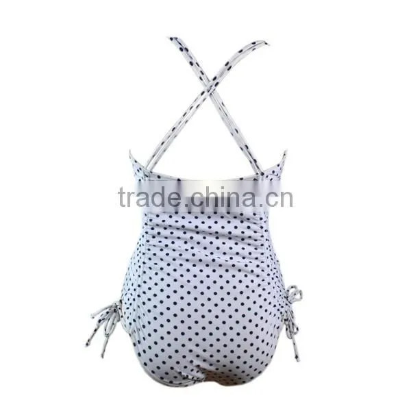 Dot Print Fabric Ladies One Piece Swimwear photo-4