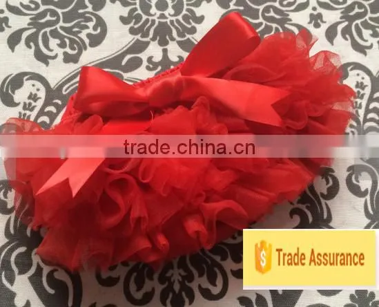 Wholesale Fashion Boutique Chiffon Baby Clothes Tutu Baby Bloomer Multi-layer Ruffle Baby Party Bloomer photo-3