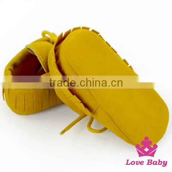 Fancy Coffee Baby Girls Designer Moccasin Baby Shoes Infants Walker Shoes photo-4