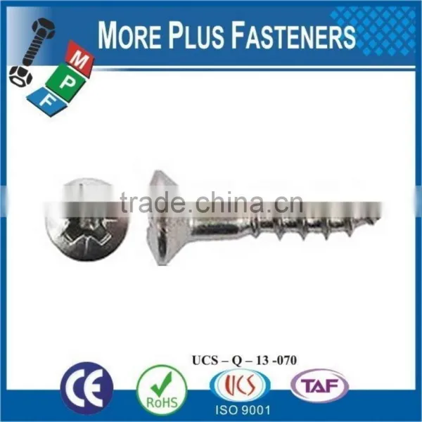 Made in Taiwan Metric Pozi Stainless Steel Zinc Plated Countersunk Wood Screw photo-4