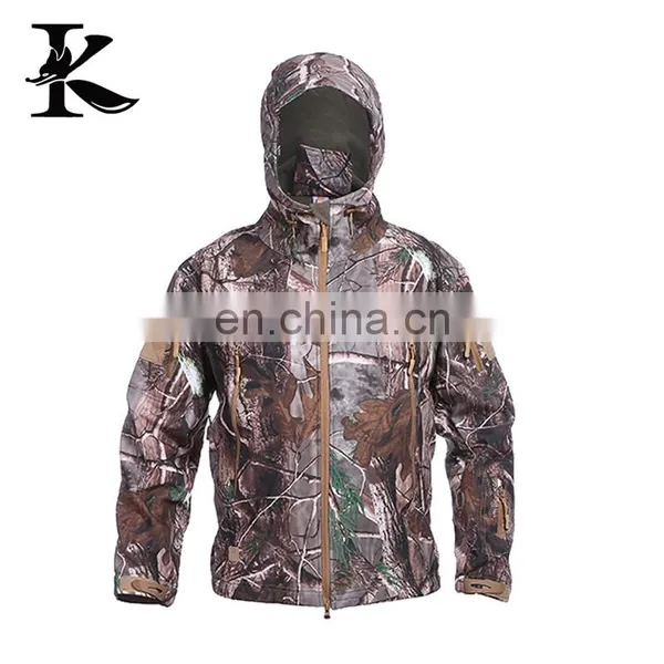 Wholesale Camouflage Hunting Waterproof Softshell Jacket photo-4