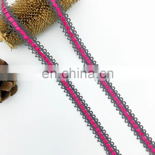 OLCT1436 1.3cm Fashion Beautiful Multi Color Cotton Crochet African Lace for Ladies photo-3