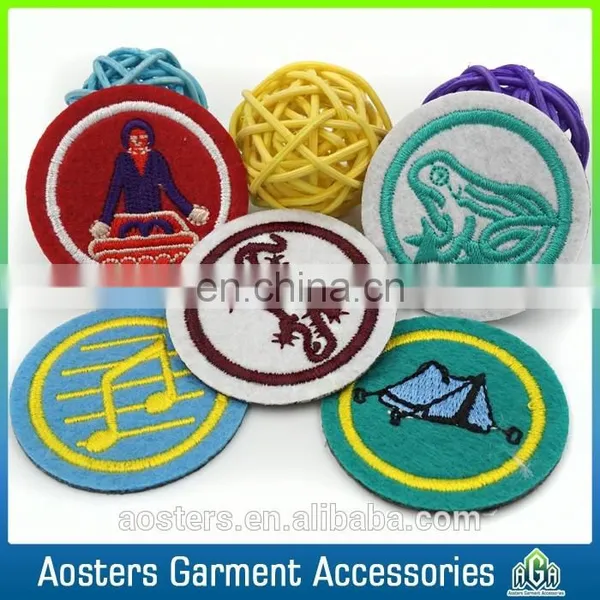 Wholesale Custom Logo Felt Cloth Embroidery Badge Sewing on Clothing photo-5