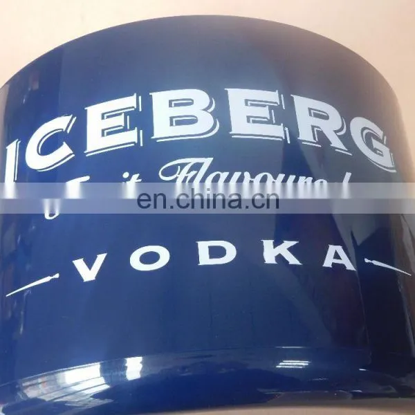 Double Wall Plastic Beer Ice Bucket Cooler With Ronud Cover photo-4