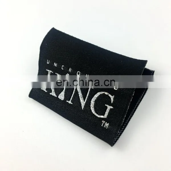 Garment Labels Clothing Label Silver Metallic Woven Label photo-5
