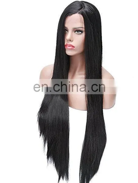 Peruvian Hair Preplucked Straight Wave Human Hair Full Lace Wig photo-5