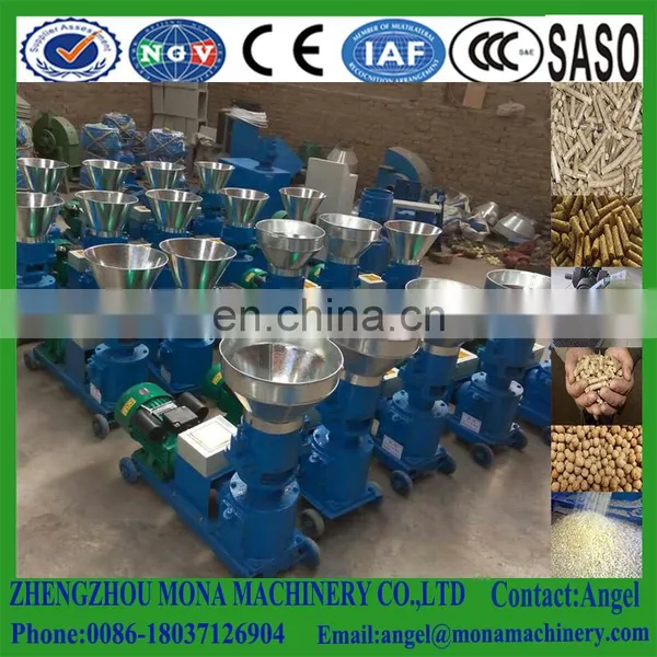 Flat Die Straw Rice Husk Alfalfa Biomass Sawdust Diesel Engine Driven Wood Pellet Machinery photo-3