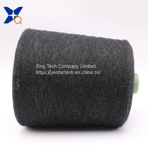 Black Nm26/2plies 15% Stainless Steel Staple Fiber Blended With 85% Bulky Acrylic Conductive Yarn for Phone Touchscreen Gloves-XT11454 photo-4