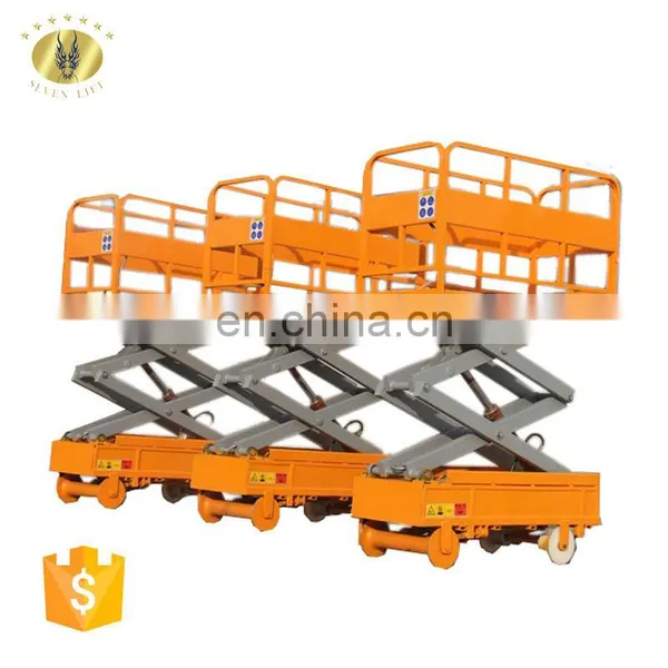 7LSJY Shandong SevenLift High Hand Truck Mobile Electric Water Hydraulic Lift Table photo-7