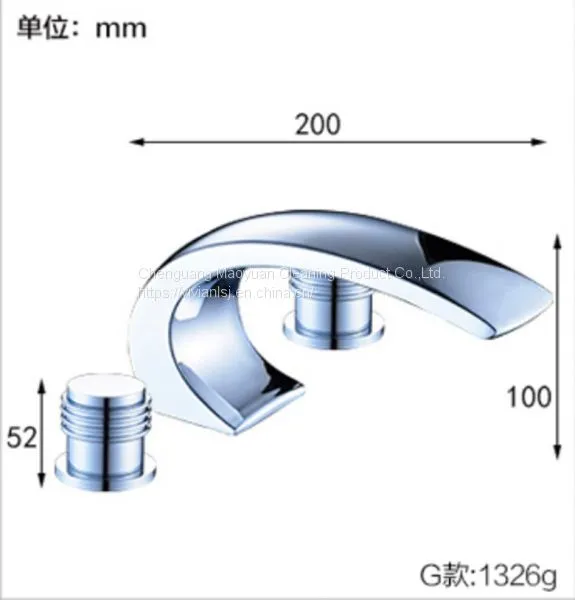 Wall Mounted Facuet Bathroom Mixer Tap Kitchen Facuet Mixer Taps Two Hole Facuet photo-4