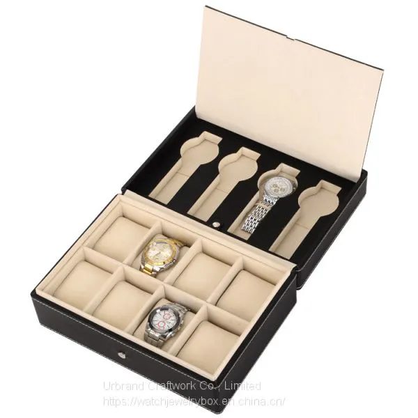 Custom Logo 6 12 24 Luxury pu Leather Watches Gift Packaging Watch Storage Display Box Watches Storage Case Band Strap Box photo-2