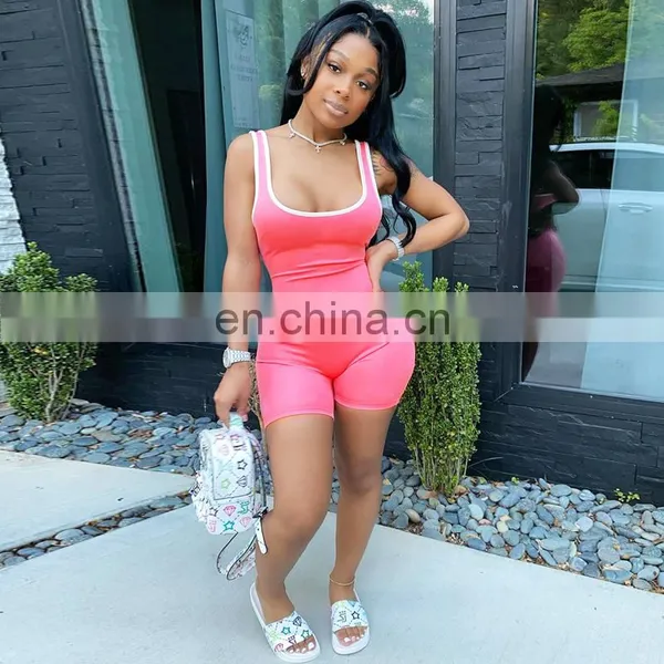 2020 New Arrivals Summer Women Fitness Yoga Jumpsuit Ladies High Waist Bodycon Yoga Jumpsuit Women Fitness Clothing photo-5