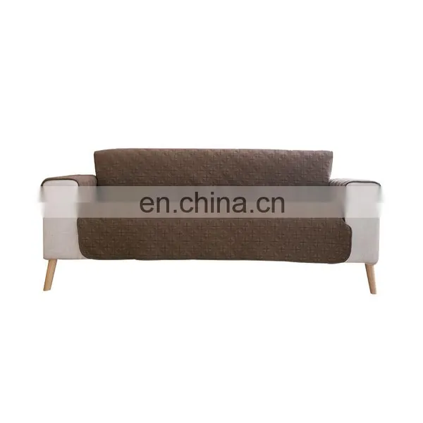 Zhejiang Factory Checker Quilting Furniture Protector I Shape Sofa Cover photo-3