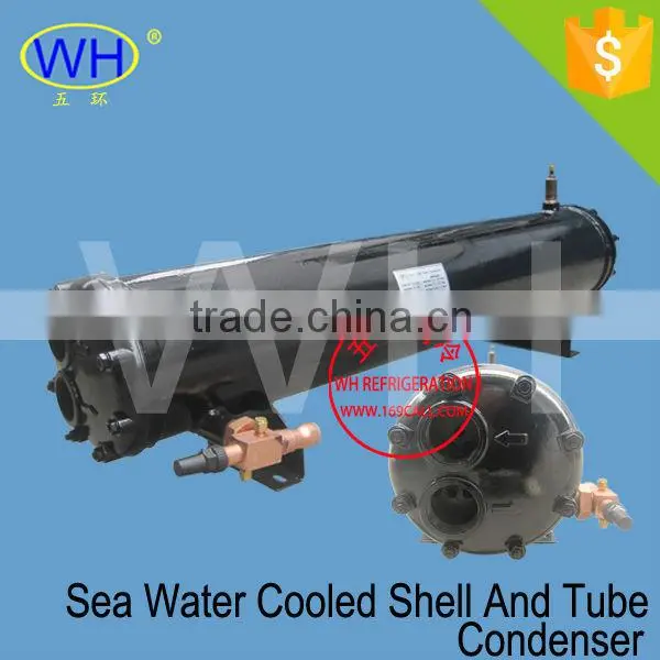 High-efficient Water-cooled Condenser Steel Shell Copper Tube Condensers photo-4