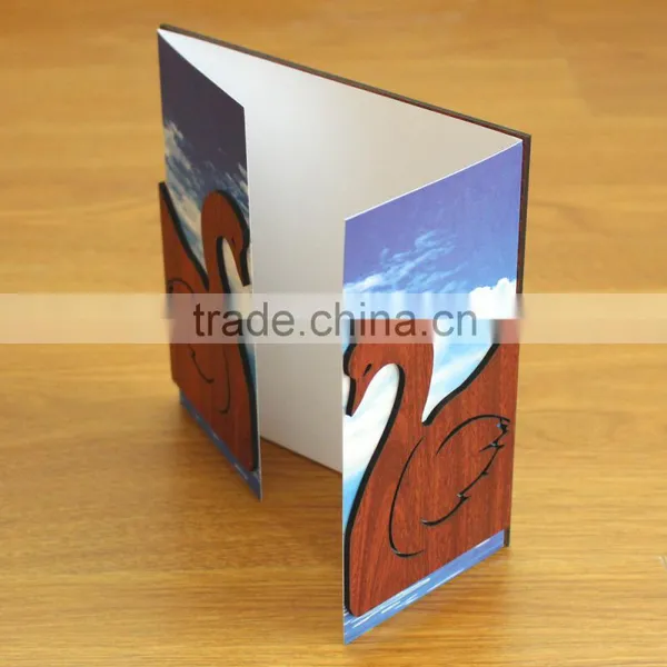 New Arrival Fancy Romantic Double Swan Wedding Invitation Cards Design photo-5