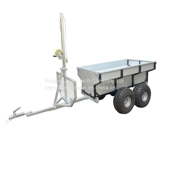 LOG Trailer With Box &crane photo-2
