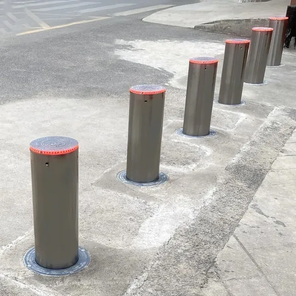 UPARK Car Parking Spaces Private Area 304 Stainless Steel Automatic Bollards With Mini Box photo-2