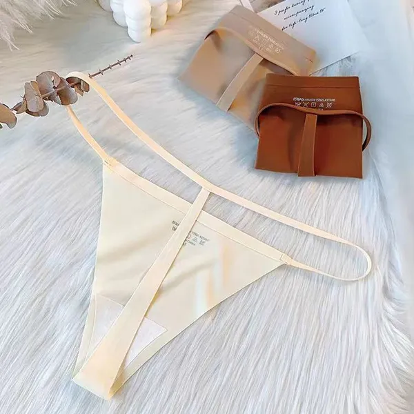 Hot Selling Seamless Lace Thongs for Women Lady Breathable Comfort Panty Soft Laser Cut Undie photo-4