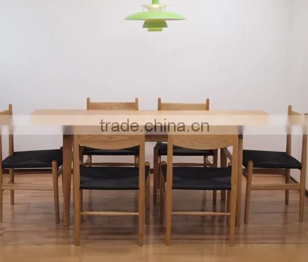 Replica Wooden Rectangle Hans J.Wegner CH327 Table for 6 for Dining Room photo-2