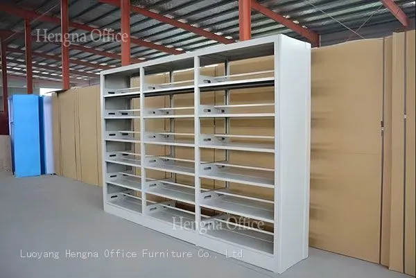 Professional Library Project Solution: Metal Steel Bookshelf With Book Stopper and Side Panels-Eco-friendly&Rust-Resistant