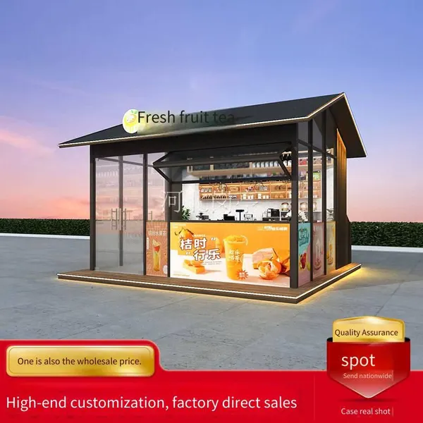 Manufacturer of Pre - Fabricated Vending Kiosks for Scenic Areas, Mobile Shops for Squares and Parks, and Selling Kiosks and Guard Booths at Subway Entrances photo-2
