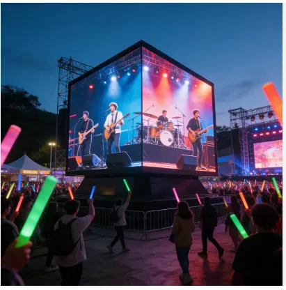 500x500mm P3.91 Seamless LED Display Screen, Suitable for Bars, Shopping Malls photo-4