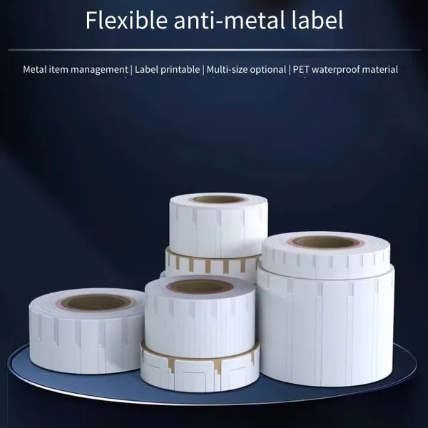 Rfid Flexible Anti-metal Tag 110x65mm Electronic Chip Thermal Transfer for Distribution Poles Uhf