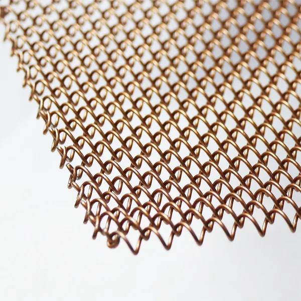 Aluminium Decorative Steel Metal Wire Screen Woven Architectural Mesh Ceiling Curtain Hanging Drapery Coil for Interior Design photo-2