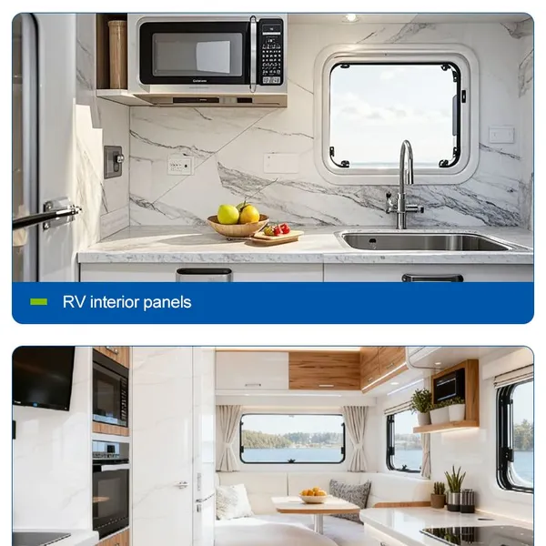 Indonesia Commercial Refrigerator FRP Panel White Gel-Coated Smooth Surface Clean RV VAN Moisture-Resistant Lembaran FRP Panel photo-3