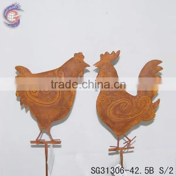 Crafts of Metal Chicken Figurine Decorations for Sale photo-3