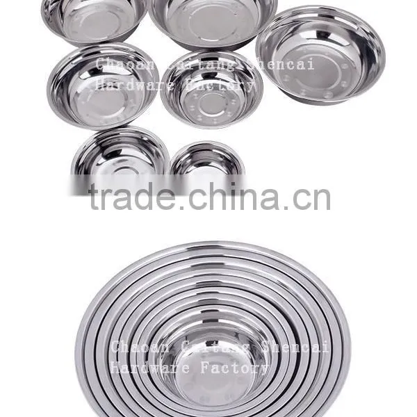 Stainless Steel Mixing Bowl 8pcs Set Hot Sale Large Metal Serving Bowls photo-5