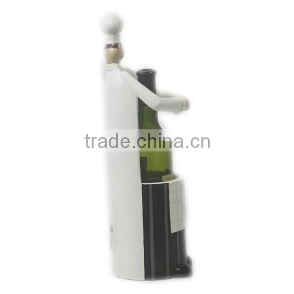 Cheap Resin Chef Kitchenware Wine Bottle Rack Holder Decoration photo-4