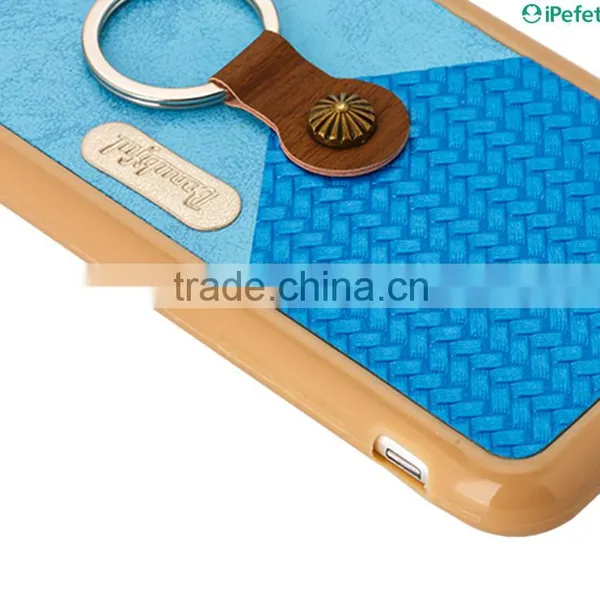 IPefet-New Arrive Premium Hybrid Leather TPU Bumper Case For IPhone 6/s With Ring photo-5