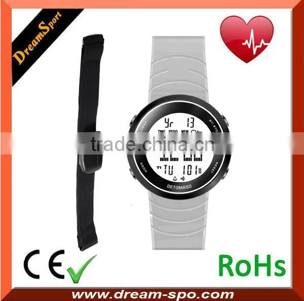 OEM Direct Factory Body Fitness Heart Monitor Watch With Pedometer Sport Calorie Counter Large LCD Digital Watch