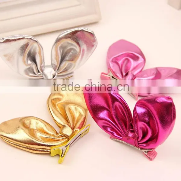 European Baby Children Hair Accessories Hot Sale Girl Rabbit Ear Hairpin Cute Baby Girl Barrettes photo-2
