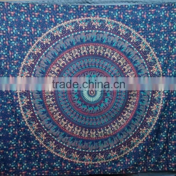 Printed Cotton Mandala Tapestry New Design Wall Hanging Wholesale Price Bedsheet Bohemian Throw