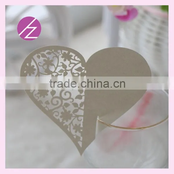 Compare Sponsored Listing Contact Supplier Chat Now!Personalized Handmade Heart Place Cards for Wine Glass With Custom Color
