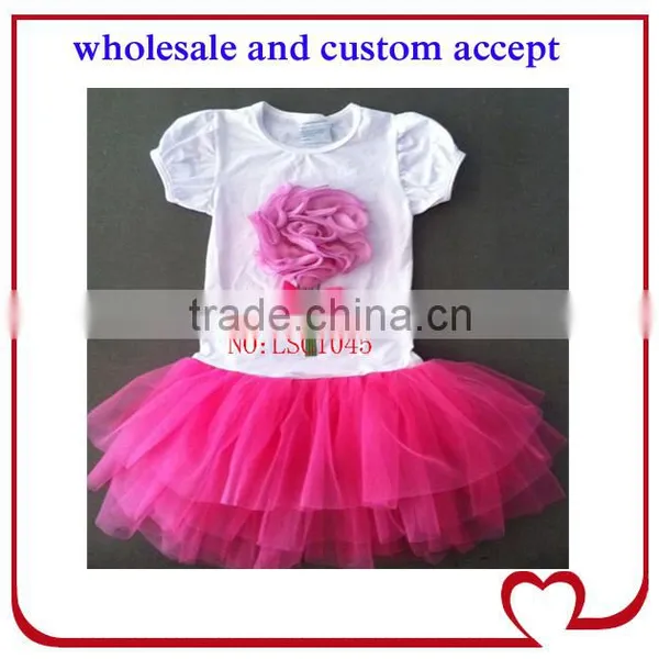 Made in China Super Quality Cheap Flower Girl Dresses Under, Cube Flower Girl's Tutu Dress,summer Shortsleeve One-piece Dresses photo-5