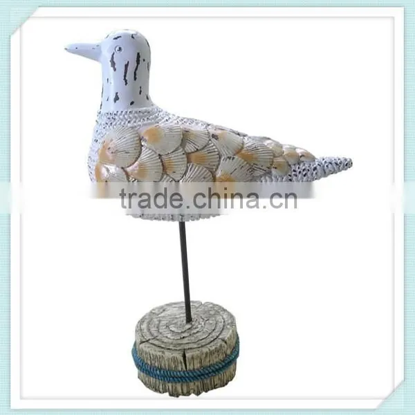 Polyresin Seagull With Shells Wing Crafts for Home Decor photo-5
