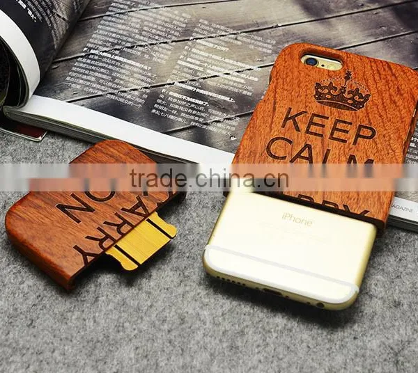 Unique Handmade Natural Wood Hard Bamboo Wooden Cell Phone Case Cover photo-3