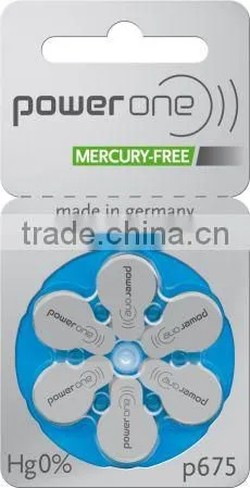 Hearing Aid Batteries Type 675 Mercury Free Power One by Varta Microbattery photo-5