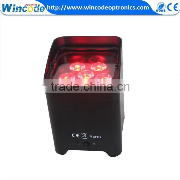Warranty 1 Year High Capacity 6 in 1 Led Stage Spot Lighting Aluminum PAR6 Wireless Battery Uplight photo-4