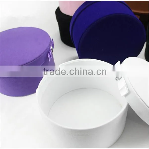 Wholesale Cheap Velvet Round Paper Gift Boxes For Jewelry/Sugar photo-2
