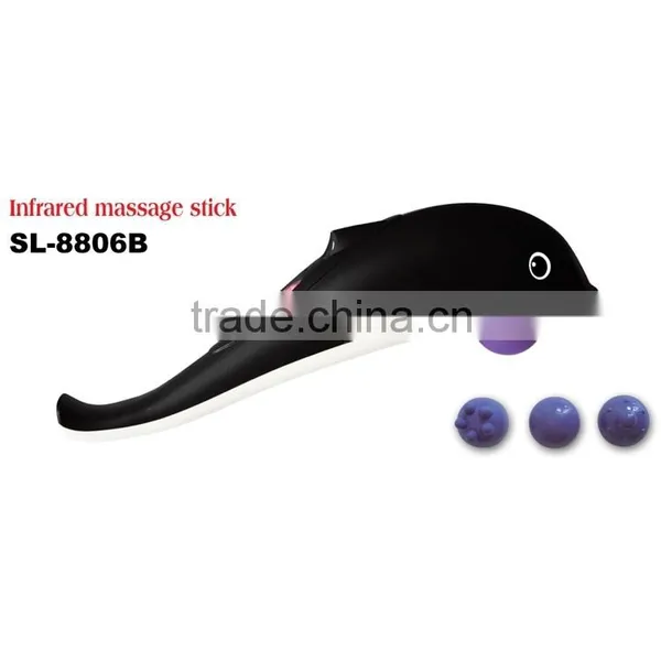 Low Price Electirc Infrared Dolphin Handle Body Massager Stick photo-3