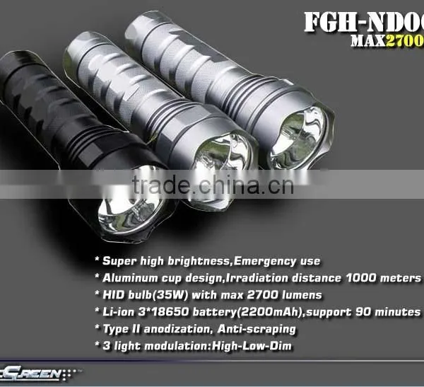 Rechargeable 18650 Battery 35W Xenon Led Flashlight photo-2