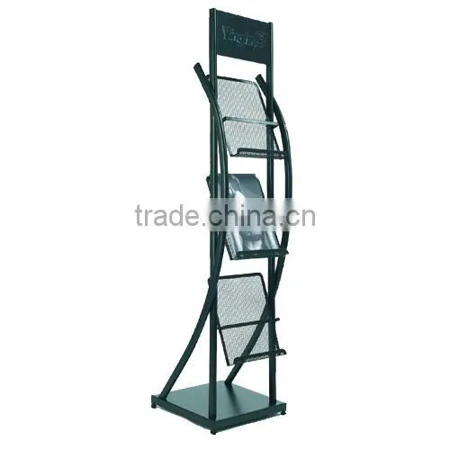 Hot Sale 3 Tier Metal Wire Magazine Rack photo-2